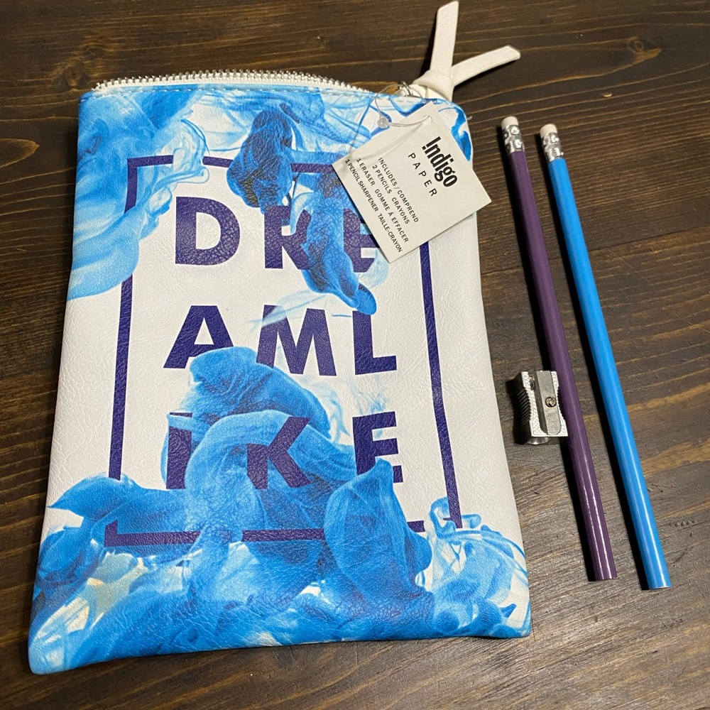 Indigo pencil case